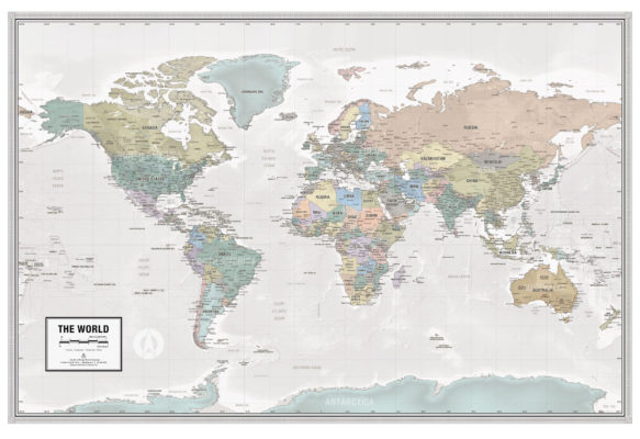 World Wall Maps – Best Wall Maps – Big Maps Of The USA, Big World Maps ...